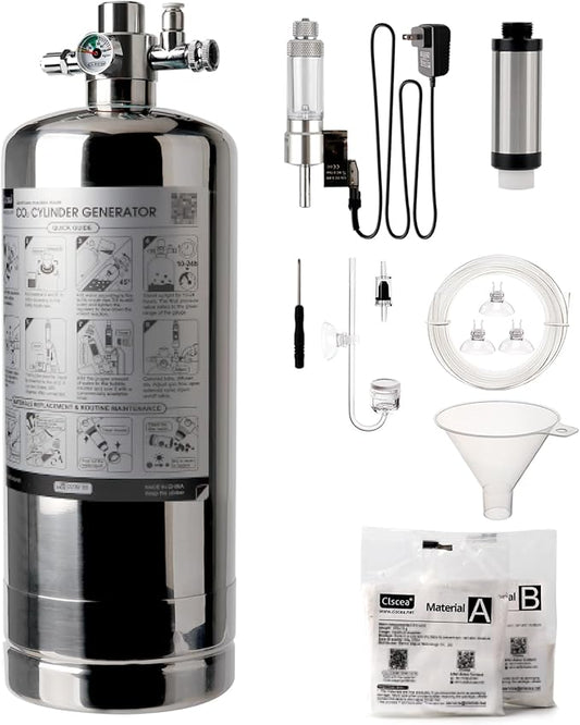 4L Aquarium CO2 Generator Complete kit with 600g +600g raw Materials,G802S