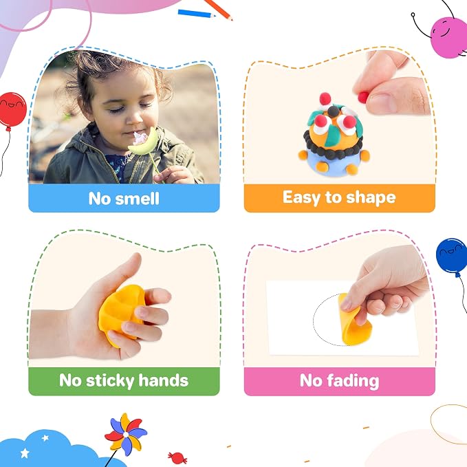 Aestd-ST Air Dry Clay 210 Colors, Modeling Clay for Kids, DIY Magic Clay | Molding Clay Kit, 4 Sculpting Tools, Resealable bags, Non-Sticky Soft, Super Light, Arts & Crafts Gift for Boys Girls Kids