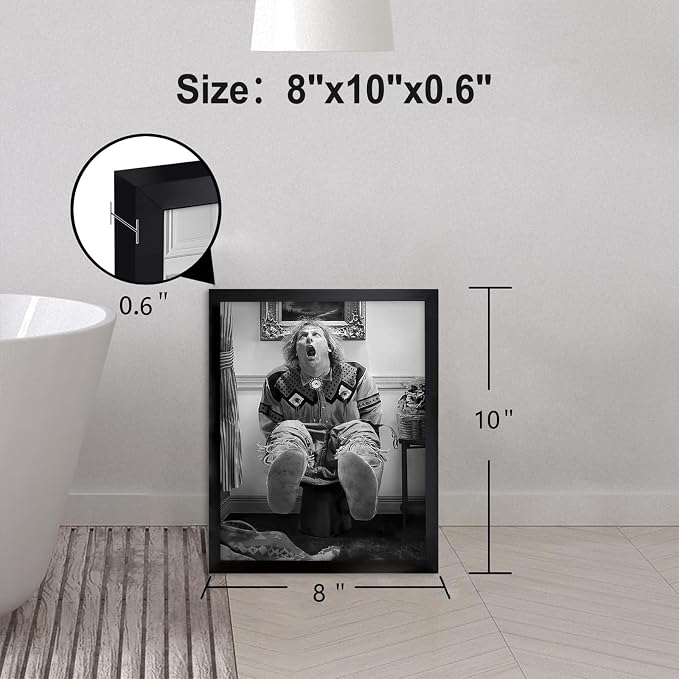 Funny Bathroom Decor Wall Art Set of 4, Dumb & Dumber Comedy Movie Posters