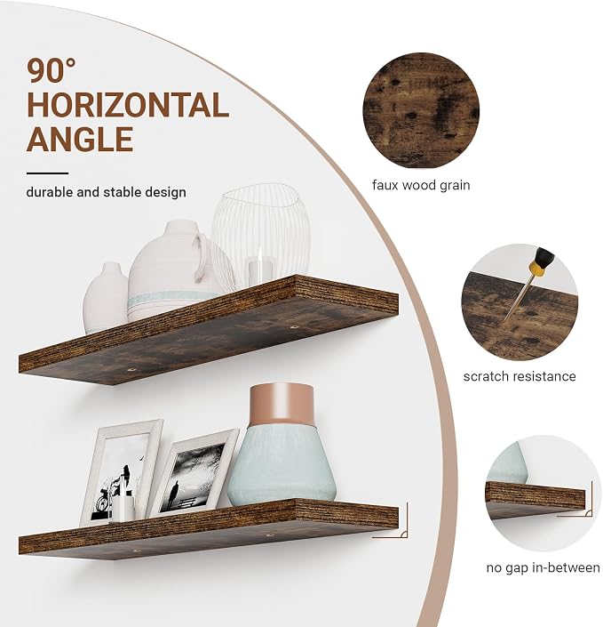 Heimlove 40 Inches Floating Shelves