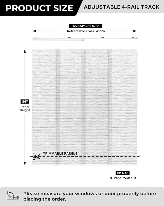 Lazblinds Adjustable Vertical Blinds
