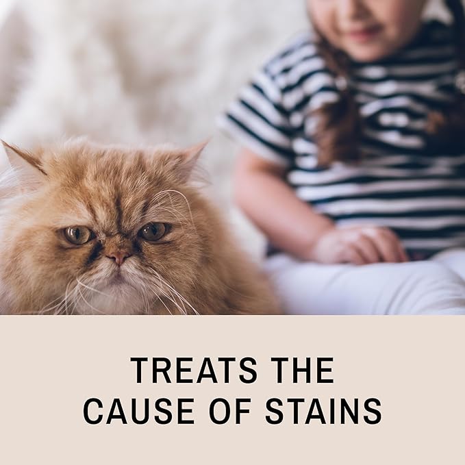 Eye Envy Tear Stain Remover Solution for Cats. 100% Natural, Safe. Treats The Cause of Stains. Recommended by Breeders, Vets, Groomers. Remove Eye Stains from Persians and Exotics. 4 oz. Made in USA