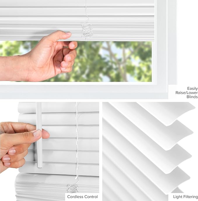 CHICOLOGY Mini Blinds for Indoor Windows – 31"W X 64"H, Kitchens & Apartments