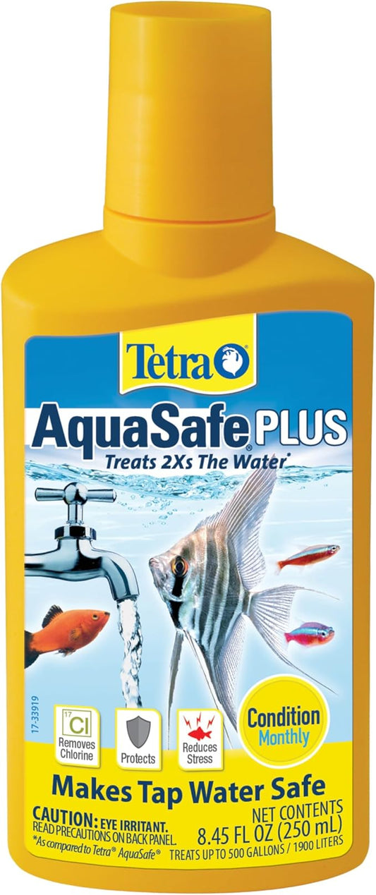 Tetra AquaSafe Plus, 8.45 Ounces, aquarium Water Conditioner And Dechlorinator, Model Number: 46798162681