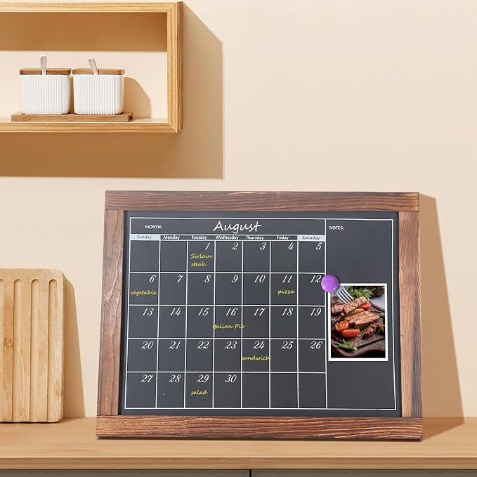 KOOLDE Chalkboard Calendar Magnetic Board Monthly Planning Board