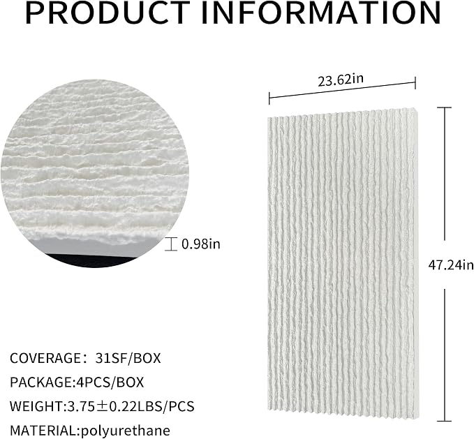 3D Faux Stone Wall Panels, Lightweight & Waterproof Accent Marble Flowing Stone