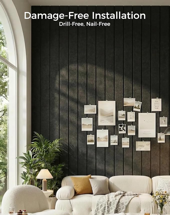 Aothia 12-Pack Felt Bulletin Board Tiles