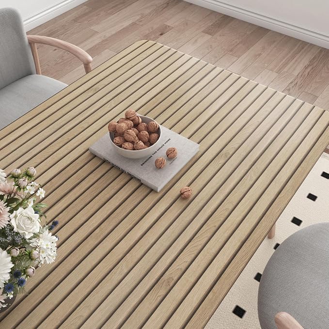 17.7x317 Slats Wood Wallpaper Peel and Stick Wood Slat Contact Paper Slat Wall