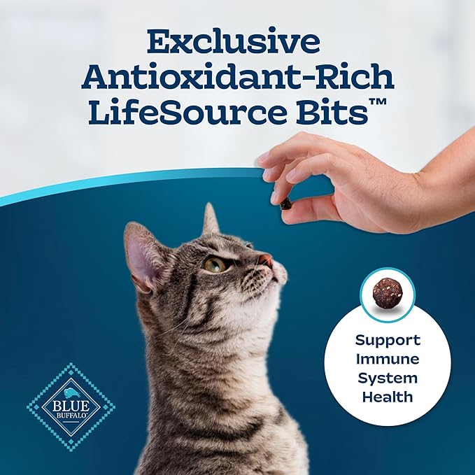 Blue Buffalo Tastefuls Indoor Natural Adult Dry Cat Food, Salmon & Brown Rice 10lb Bag