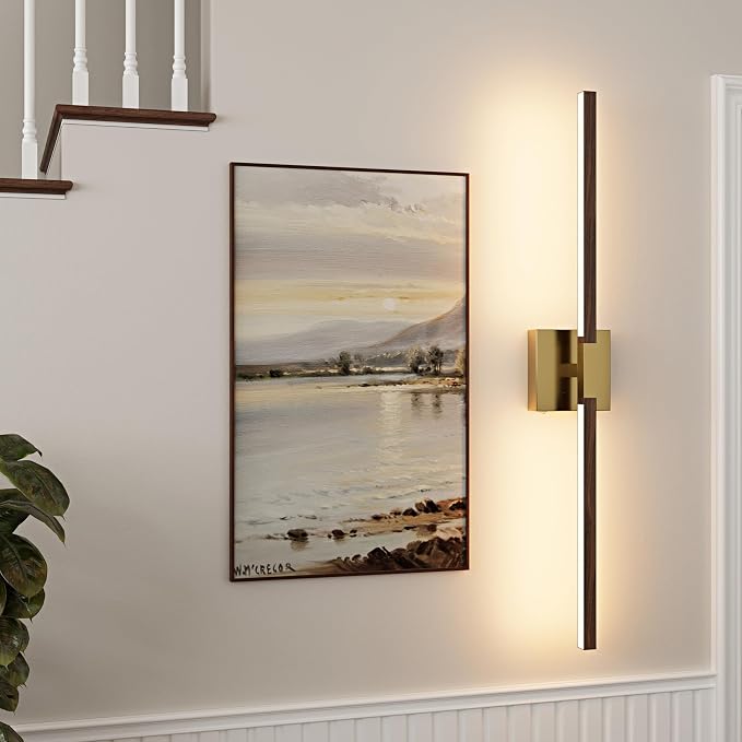 Rayogale 32 Inch Rechargeable Battery Operated Wall Sconce Set 2, 8000mAh
