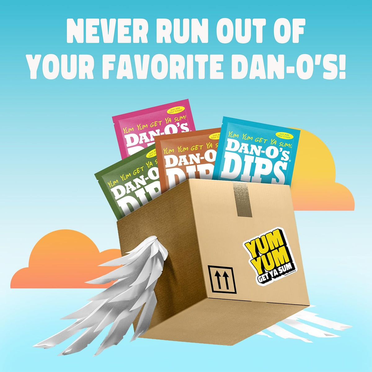 Dan-O’s Dips Variety Pack (8 Pack) – Ranch, Mexi-Ranch, French Onion & Dill Dip Mixes – All-Natural Seasoning Packets – Just Add Sour Cream or Greek Yogurt – No Artificial Ingredients