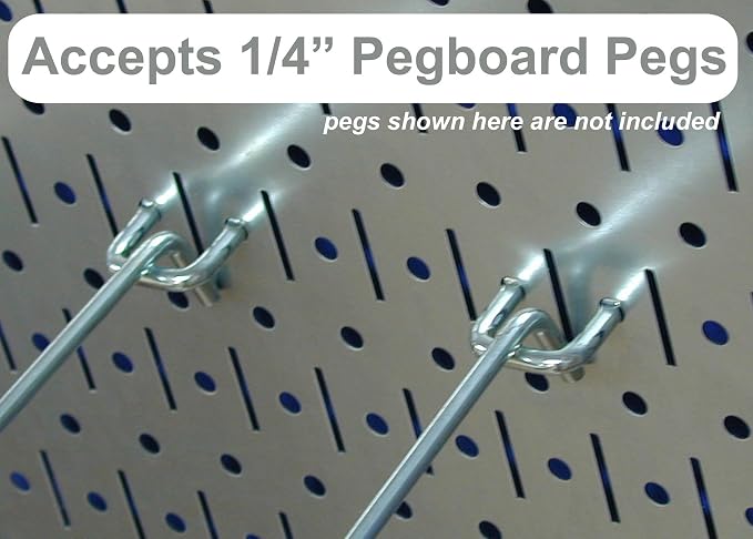 Wall Control Pegboard 32in x 16in Green Metal Pegboard Tool Board Panel