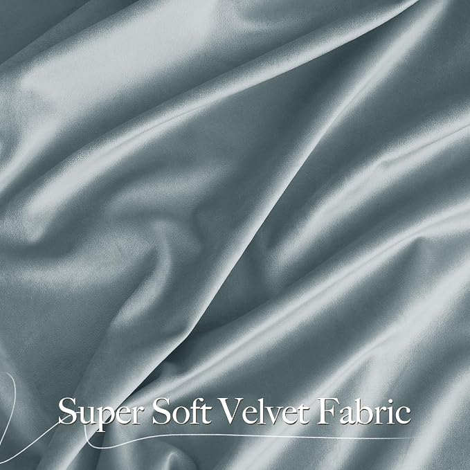 NICETOWN Velvet Curtains 84" Length
