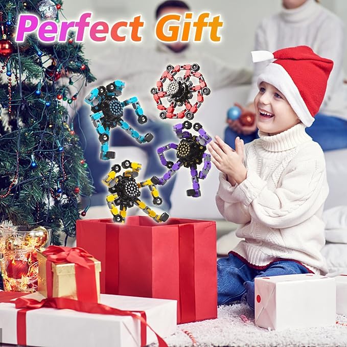 Party Favors for Kids All Age Travel Sensory Toys for 8 9 10 Year Old Boys Transformable Fidget Spinners Toys for Kids and Adults Birthday Gifts for Teens