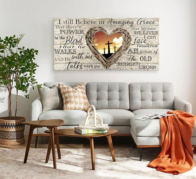Cao Gen Decor Art A63598 Amazing Grace Wall Art Decor Canvas Print Picture