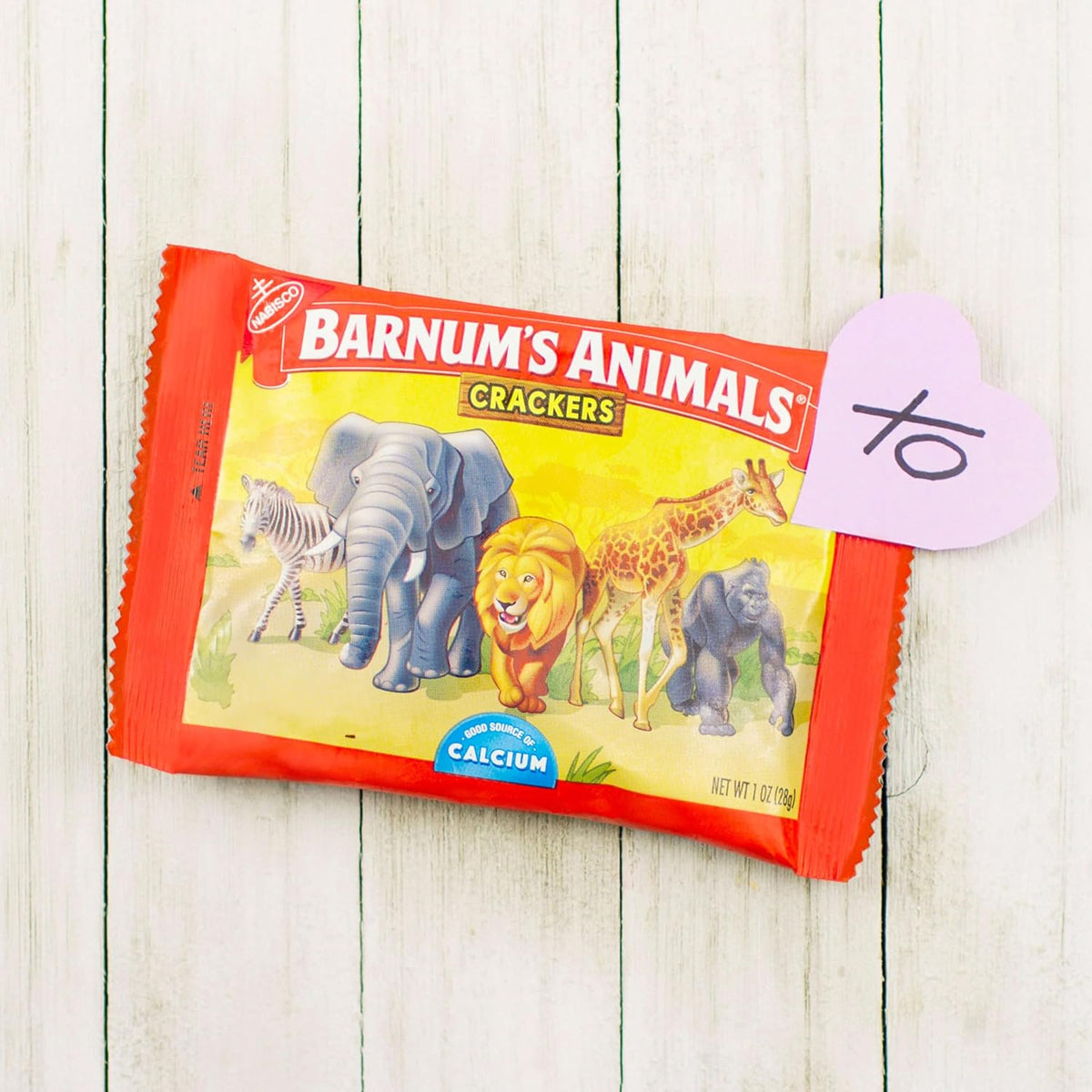 Barnum's Original Animal Crackers, 10 Snack Packs, 1 oz, Circus-Themed, Kids' Snacks, Calcium-Rich