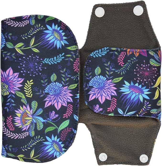 Washable Cloth Menstrual Pads/Mama Cloth/Reusable Sanitary Pads (Rose, 16 inch/Overnight)