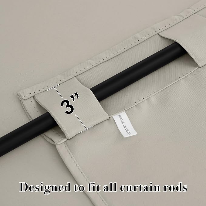 RYB HOME Blackout Curtains for Kitchen, Privacy Thermal Insulating Small Winow