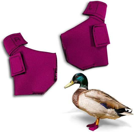 Duck Shoes for Injured Feet – Protective Neoprene Footwear for Ducks, Protective Shoes for Birds with Injured feet, Bumblefoot Relief - XL, 5.75” Max. Inside Width - Pink