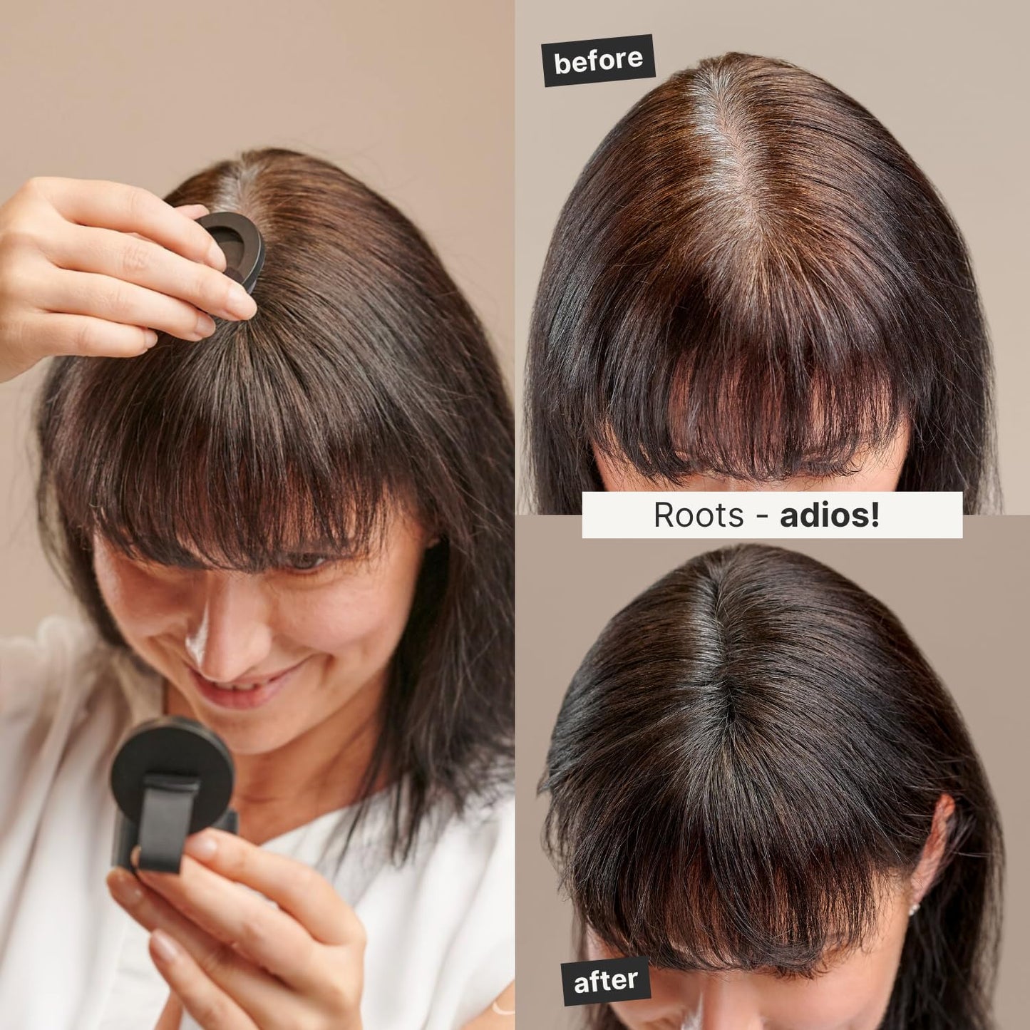 IMPERIO Root Touch Up Hair Powder for Concealing Hair Loss instantly - Hairline Powder for Women & Men - Water resistant Root Cover Up for Thinning Hair in Premium Hairdressing Quality (Dark Blonde)