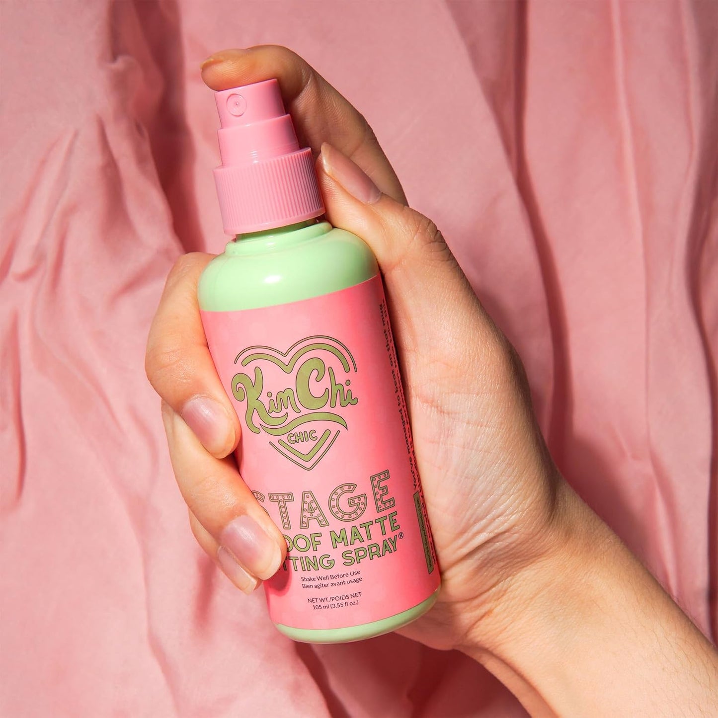 Kimchi Chic Beauty Stage Proof Matte Setting Spray, Makeup Finishing Mist and Fixative for All Skin Types, 3.55 fl oz