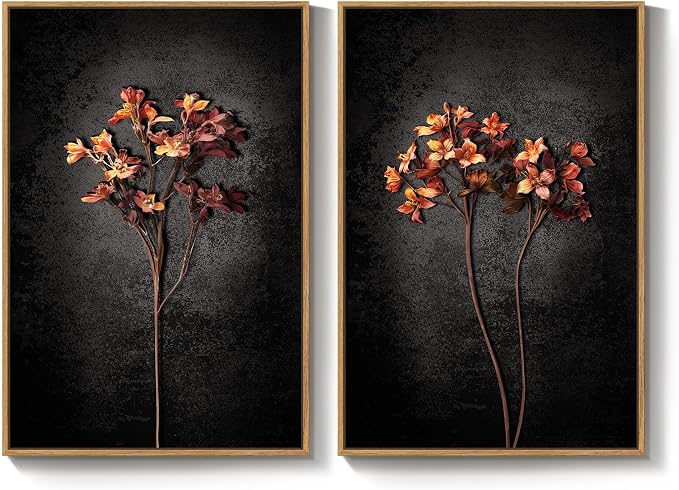 Framed Vintage Botanical Wall Art
