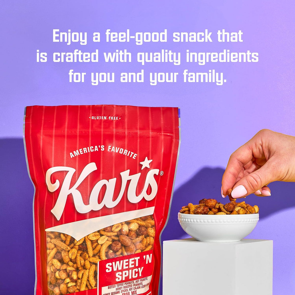 Kar’s Nuts Sweet 'N Spicy Trail Mix, 28 oz – Resealable Pouch (Pack of 1), Gluten-Free Snack Mix
