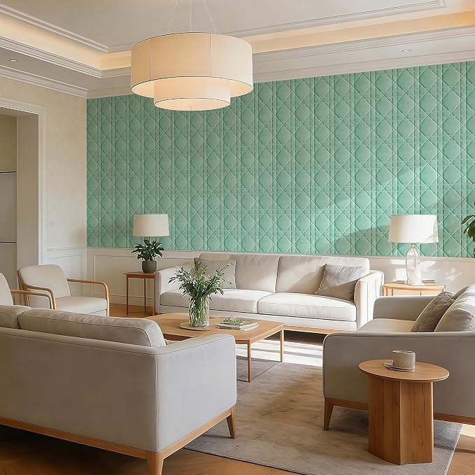 Velvet 3D wall Panels for Interior wall Decor Peel and Stick, Soundproof