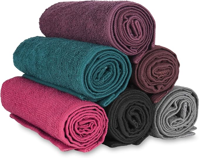 Arkwright Bleach Proof Salon Towels Bulk - Case of 180 - Highly Absorbent, 100% Cotton, Quick Dry Spa Face Towel for Hair Stylist, Barber, Pedicure, and Esthetician, 16 x 27 in, Navy