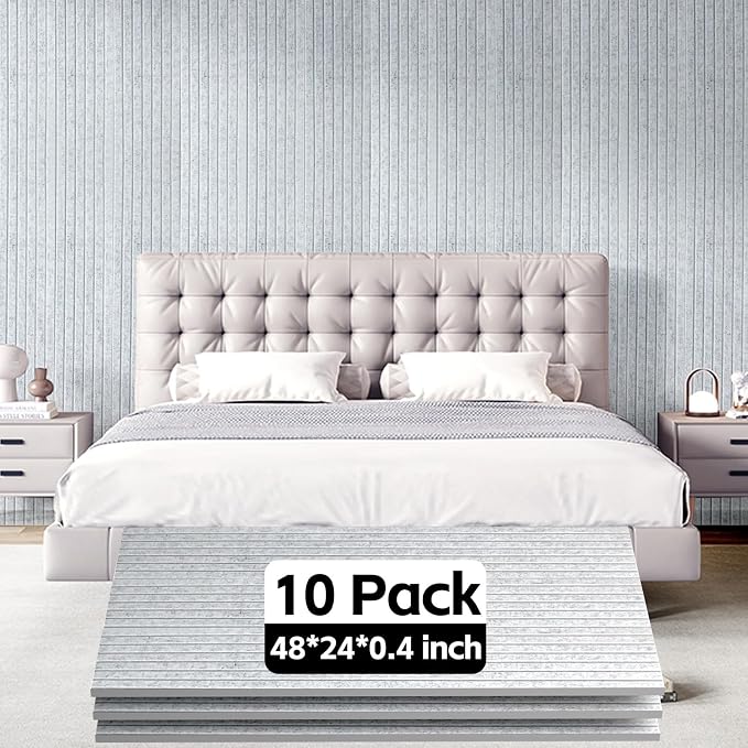 10Pack Large Acoustic Panels, Self-Adhesive Sound Panels Noise Reducing