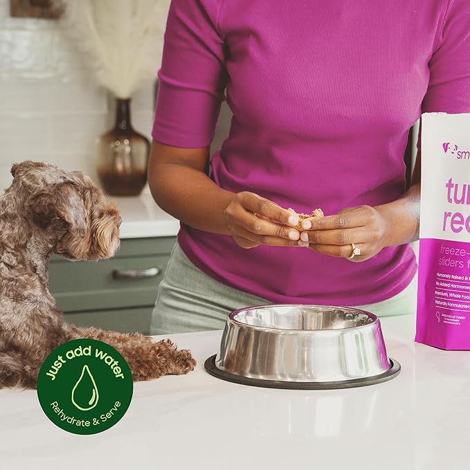 smallbatch Pets Freeze Dried Raw Dog Food, Lamb Recipe, 14 oz, Organic High Protein Dog Food, Grain Free, Made in The USA, Humanely Raised Meat, Single Protein, for Picky Eaters, Hydrate & Serve