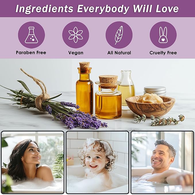 Spa Baskets For Women - Luxury Bath Set With Honey & Lavender - Spa Kit Includes Wash, Bubble Bath, Lotion, Bath Salts, Body Scrub, Body Spray, Shower Puff, Bathbombs, Soap and Towel