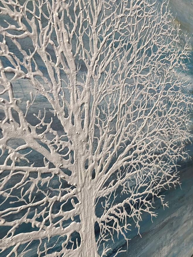 Yihui Arts Canvas Art Wall Decor, Modern Nature Teal Artwork Prints, Large Size