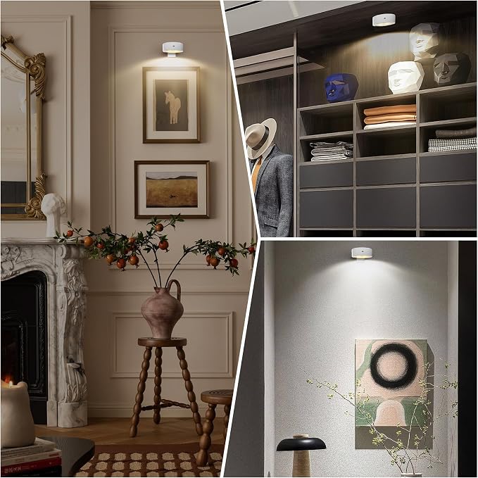 3-Pack Battery Operated Picture Lights Magnetic Painting Light