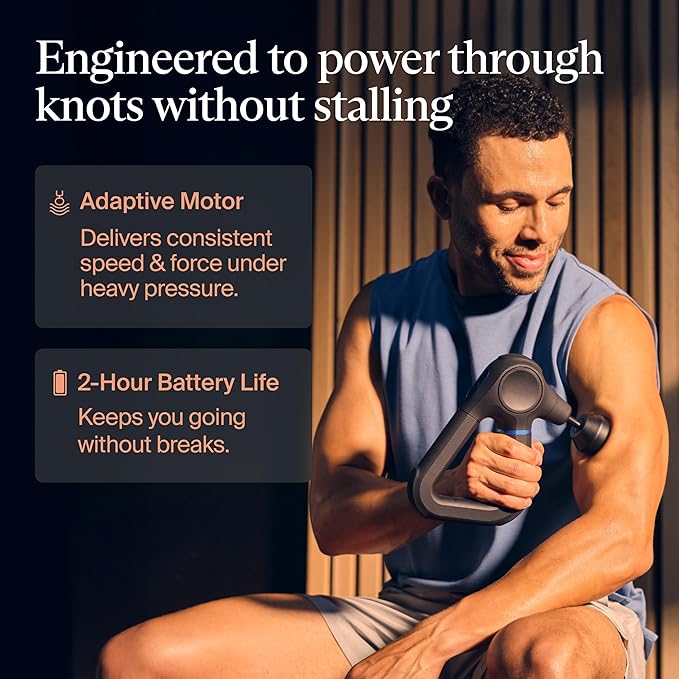 TheraGun Prime (6th Generation) Massage Gun by Therabody – Deep Tissue, Powerful Massage in a Rugged, Durable Design for Reliable Recovery & Pain Relief