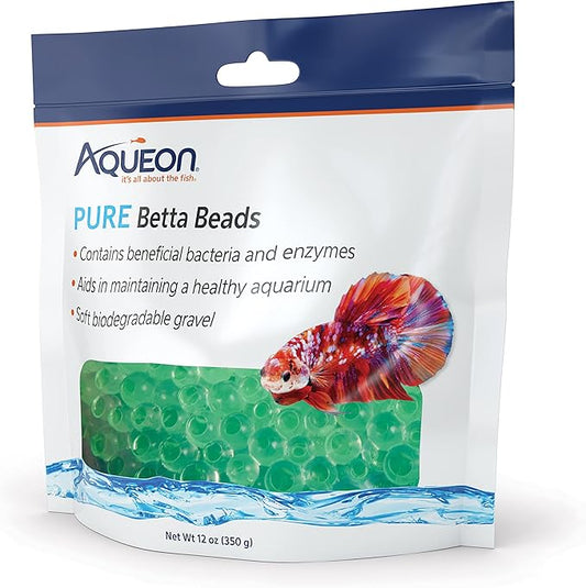 Aqueon Pure Betta Beads, Green