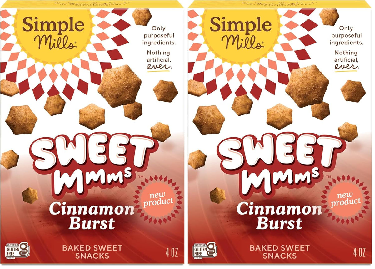 Simple Mills Sweet Mmms Cocoa Blast Bite Sized Baked Sweet Snack Gluten Free Cookies 4 oz (Pack of 1)