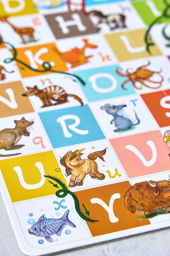 ABC Zoo Alphabet Board Game: Learn Letters & Words, Kids Ages 3-6 Gift | Letter Recognition, Vocabulary & Phonics Game, Preschool Toy, Family Game Night, Gift for a 4 Year Old Girl or Boy