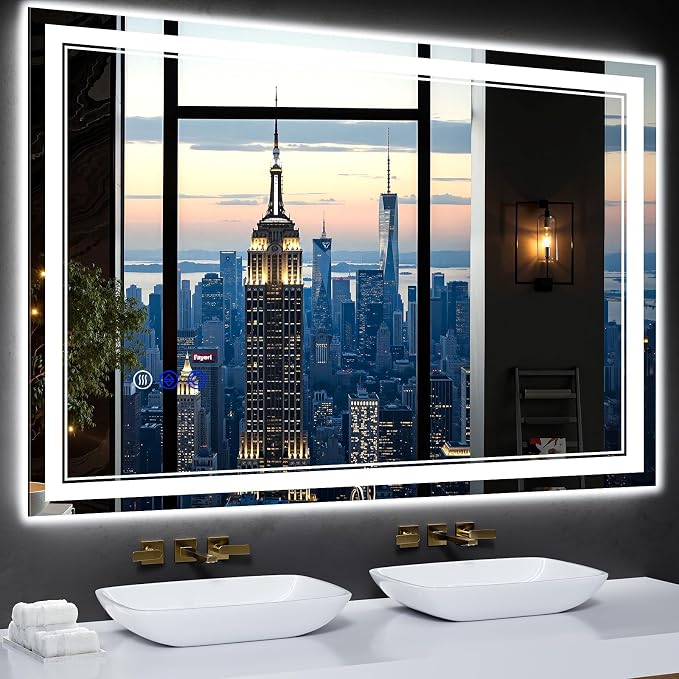 48"x32" LED Bathroom Mirror