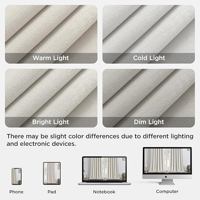 Joydeco White 100% Blackout Curtains 72 Inch 2 Panels, Luxury Thermal White Velvet Curtains for Bedroom Living Room, Soundproof Blackout Window Drapes, Grommet Top (52W x 72L)
