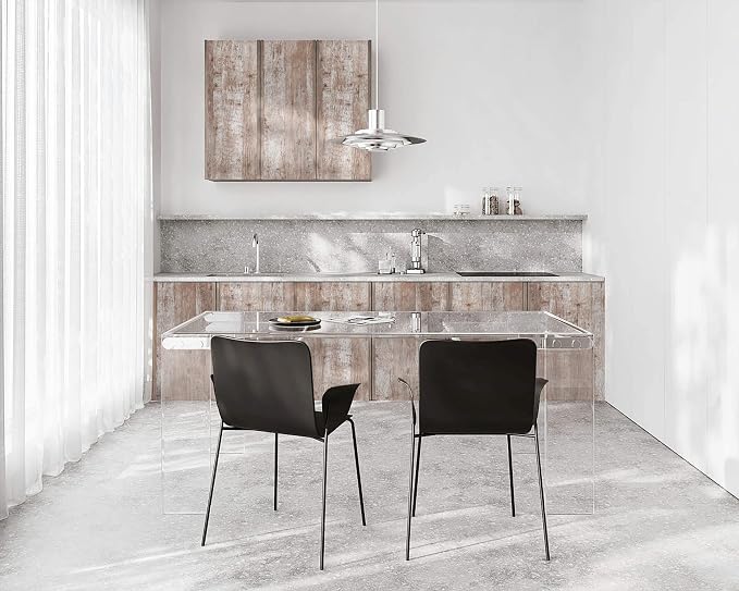 Dimoon 236"x17.7'' Wood Contact Paper Brown Grey Dark Wood Wallpaper Gray Brown
