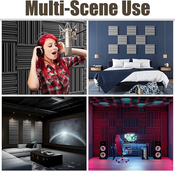 18 Pack Sound Proof Foam Panels