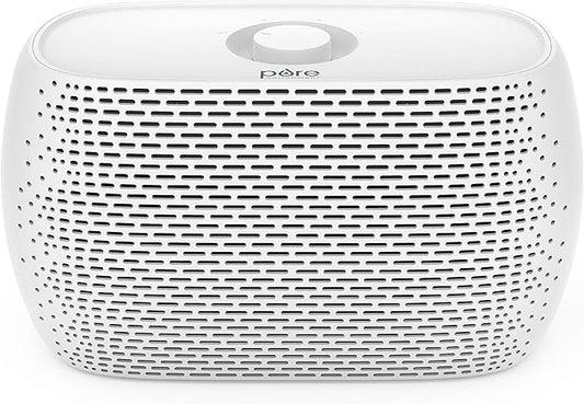 Pure Enrichment PureZone Breeze Tabletop 2-in-1 Air Purifier - True HEPA Filter Cleans Air, Helps Alleviate Allergies, Removes Pet Hair, & Smoke - Ideal for Home, Bedroom, & Office Desktop Surfaces