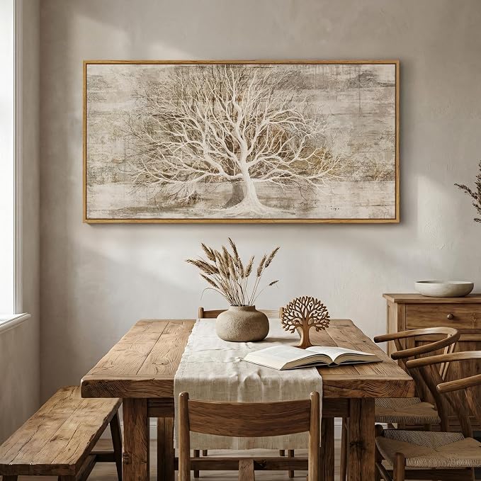 Large Framed Tree of Life Wall Art