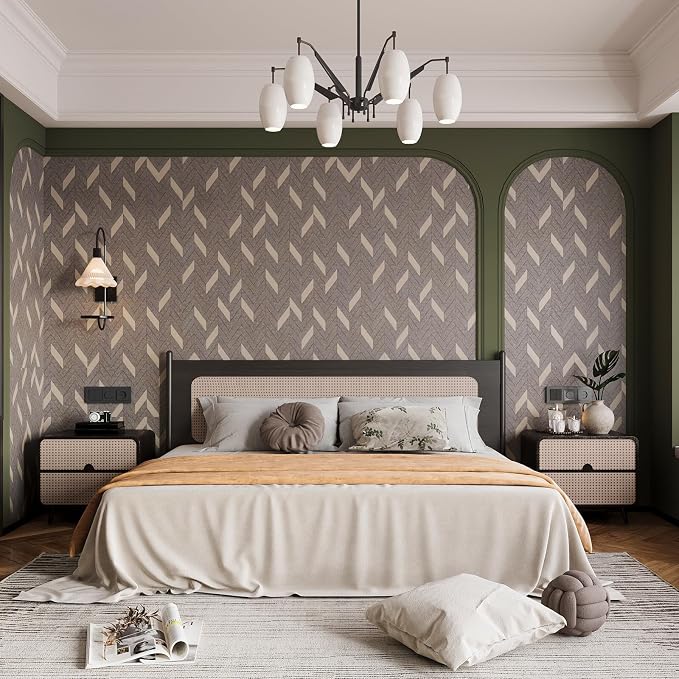BOMENG Herringbone Peel & Stick Wallpaper