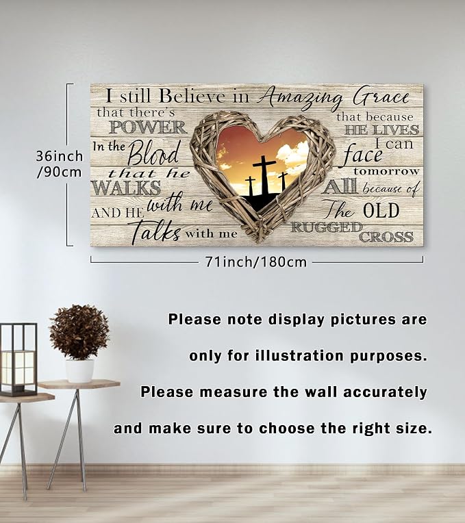 Cao Gen Decor Art A63598 Amazing Grace Wall Art Decor Canvas Print Picture