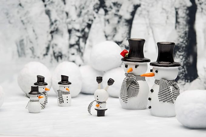 Snowman Peg Dolls 1-13/32 inch, Pack of 25 Wooden Peg Dolls for Christmas Crafts, Nativity Scenes, Holiday Decorations, by Woodpeckers