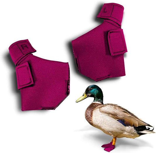 Duck Shoes for Injured Feet – Protective Neoprene Footwear for Ducks, Protective Shoes for Birds with Injured feet, Bumblefoot Relief - Small, 2.5’’ Max. Inside Width - Pink
