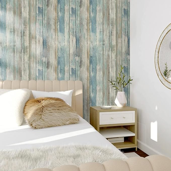 practicalWs Peel and Stick Wallpaper 17.71" x 590.5" Wood Wallpaper Wood