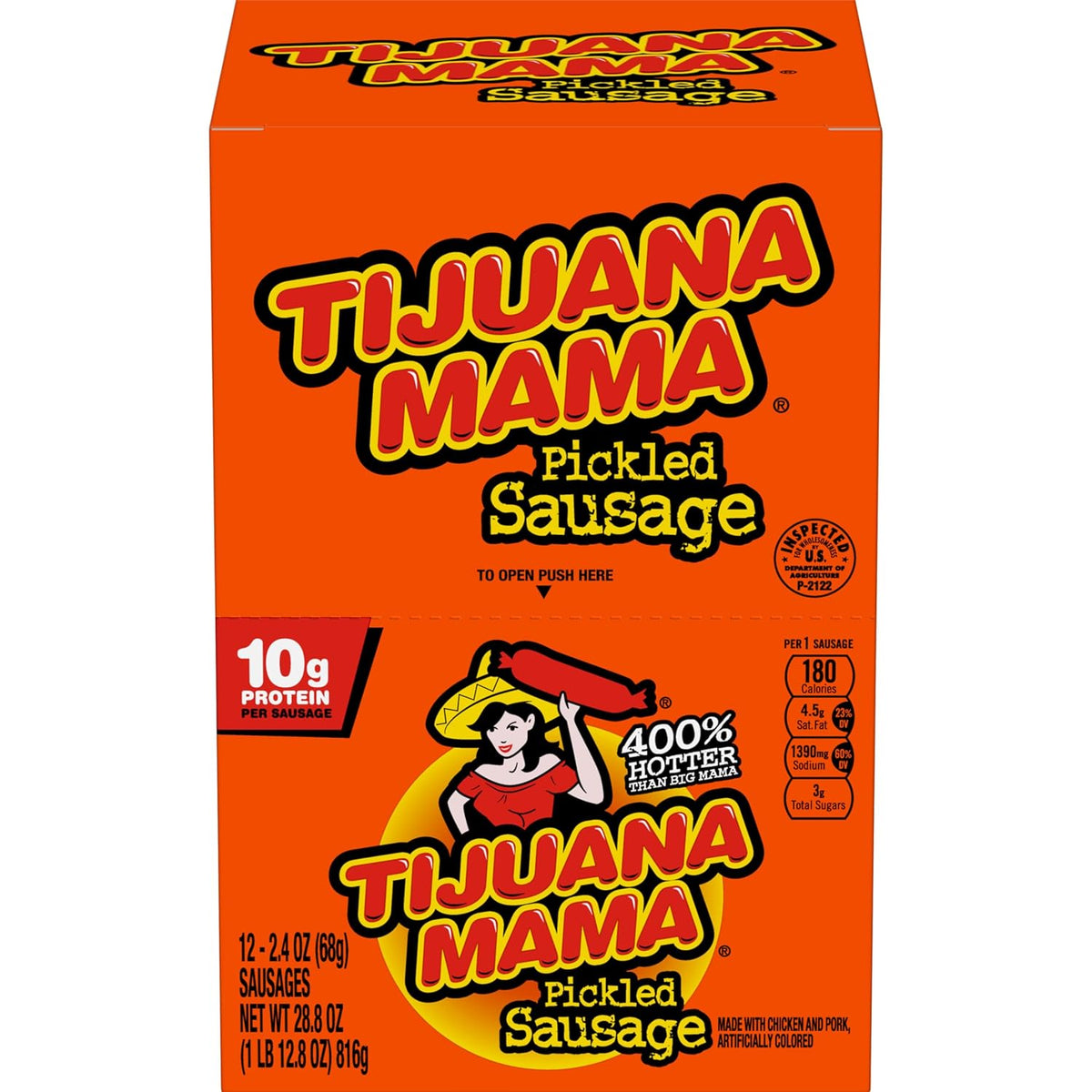 Penrose Big Mama Pickled Sausages, 2.4 Ounce, 6 Pack